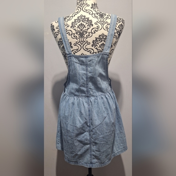 Forever 21 Small Light Blue Denim Overall Dress - Picture 4 of 6
